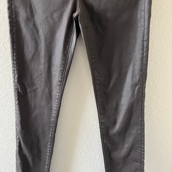 AG Adriano Goldschmied The Legging Brown Leatherette Ankle Skinny Jeans 27 - Picture 4 of 12
